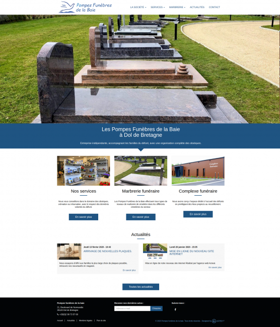 lancement du nouveau site internet